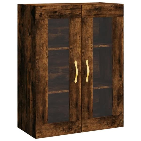 Maison Exclusive - Väggskåp i rökig ek 69,5x34x90 cm