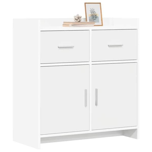 Maison Exclusive - Buffé Vit 75 x 36 x 80 cm Ingenjörsträ