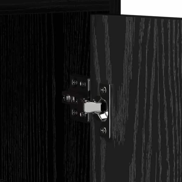 Maison Exclusive - Natborde 2 stk Sort eg 40 x 30 x 60 cm
