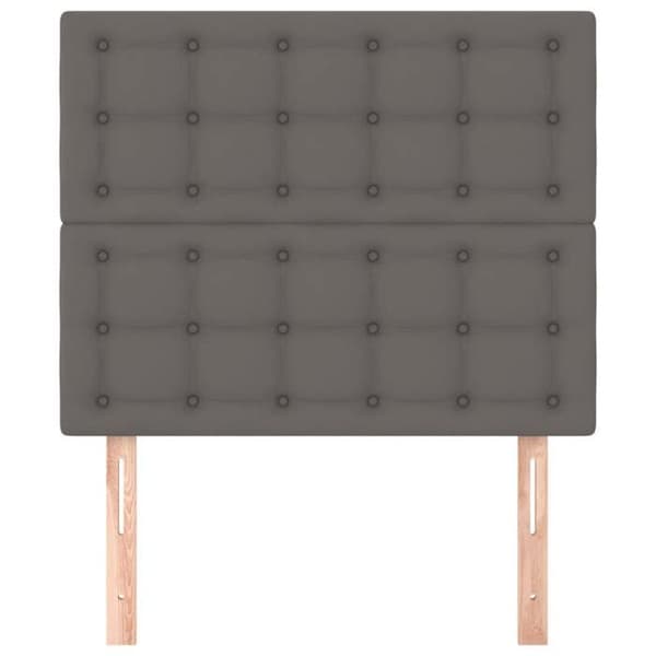 Maison Exclusive - Hovedgærde Grå 100x5x118/128 cm Simil læder Grå