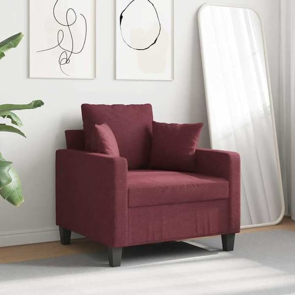 Maison Exclusive - Rød bordeaux Stol 60 cm Stof