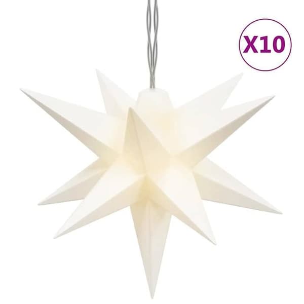 Maison Exclusive - Julbelysning 10 LED vit 10 cm