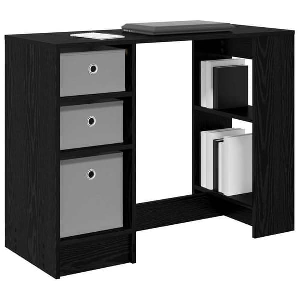 Maison Exclusive - Kontor Sort eg 100 x 40 x 75 cm Ingeniørtræ