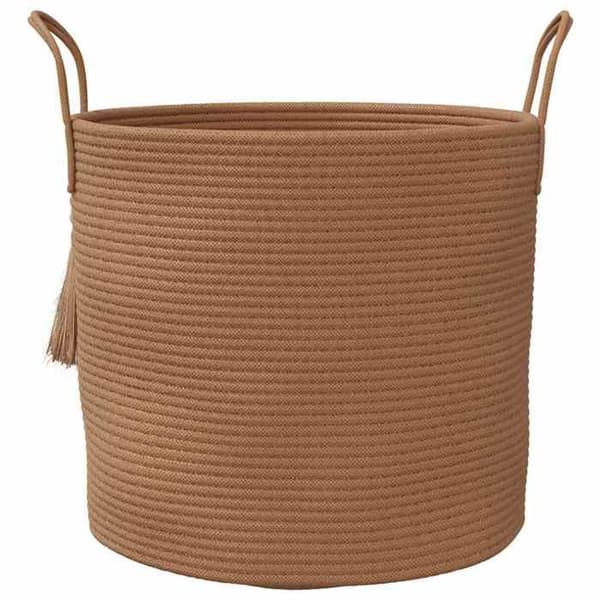 Maison Exclusive - Förvaringskorg brun Ø40x35 cm bomull brun
