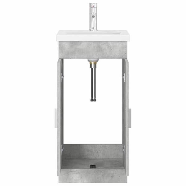Maison Exclusive - Badeværelsesmøbel med vask Grå beton 42 x 40 x 84,5 cm