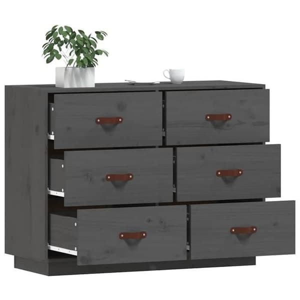 Maison Exclusive - Buffé Grå 100x40x75 cm Massivt furu