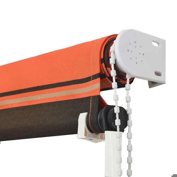 Maison Exclusive - Fällbart tak 150x150 cm Orange och brun Orange och brun