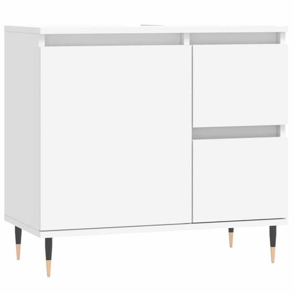 Maison Exclusive - Badrumsskåp vit 65x33x60 cm ingenjörsträ