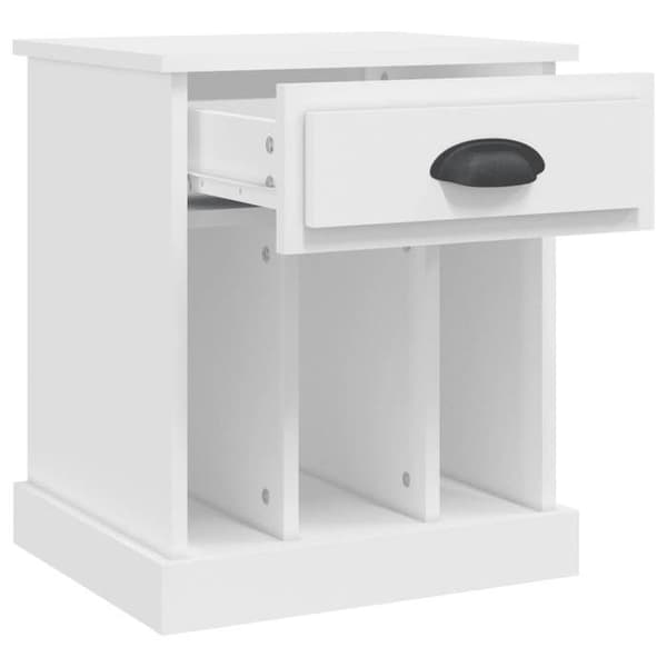 Maison Exclusive - Sängbord vit 43x36x50 cm Vit