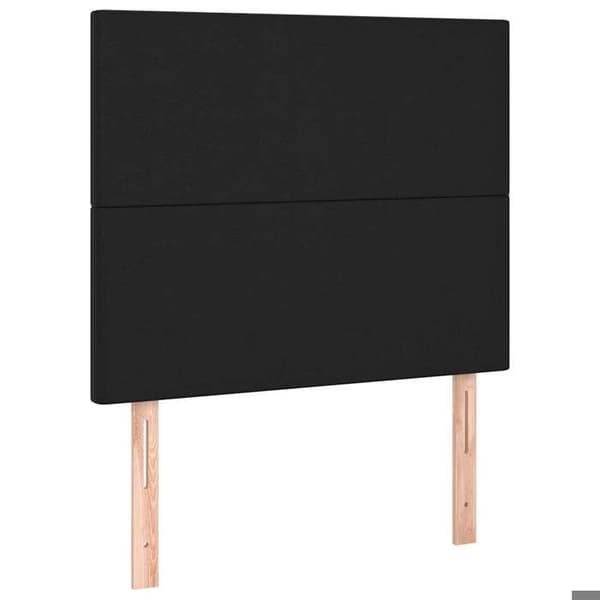 Maison Exclusive - LED Hovedgærde Sort 90x5x118/128 cm Simili-læder