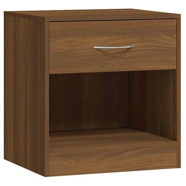 Maison Exclusive - Sängbord 2 st med låda Ek brun Brun ek