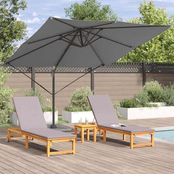 Maison Exclusive - Parasol Roma Rektangulär 286 x 284 x 265 cm antracit