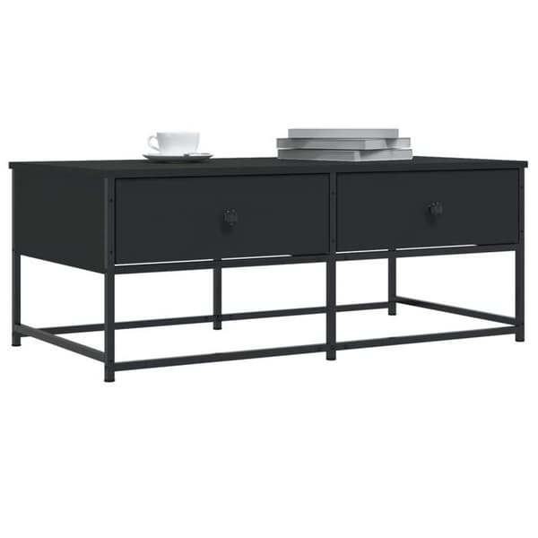Maison Exclusive - Sort sofabord 100x51x40 cm ingeniørtræ