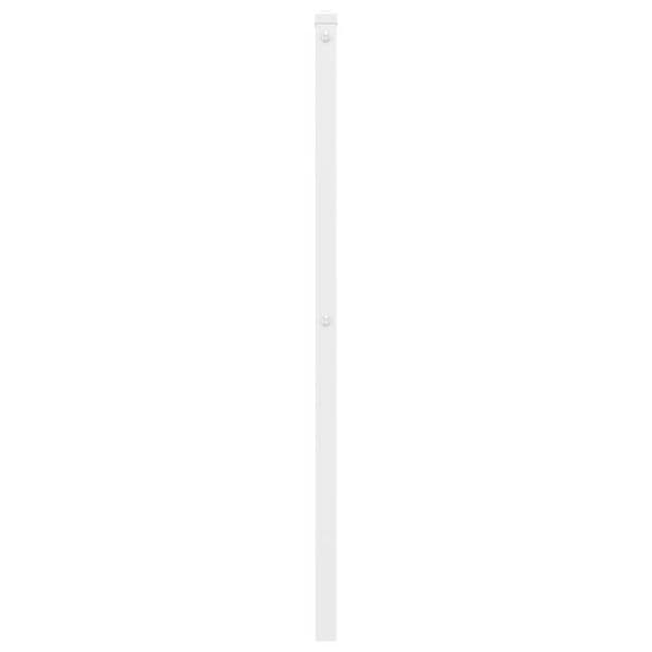 Hovedgærde - EKSKLUSIV HUS - Klassisk - Hvid metal - 80 cm - Robuste ben Vit