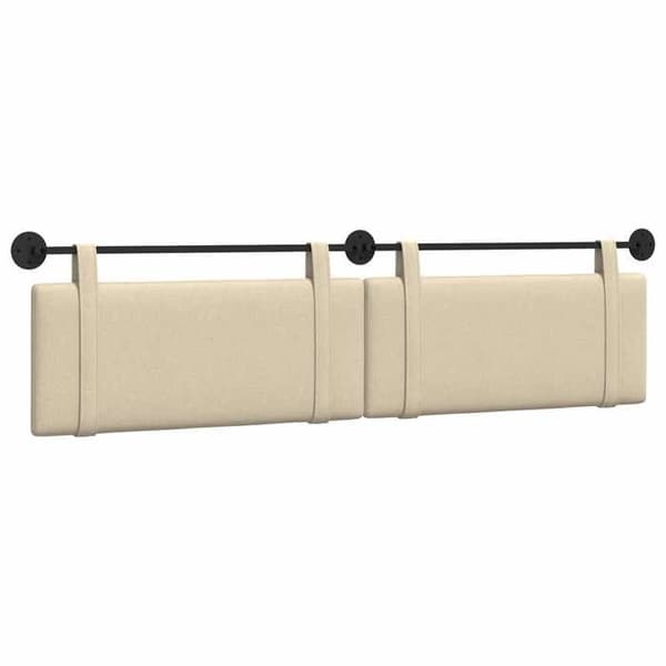 Maison Exclusive - Hängande sänggavel Creme Tyg