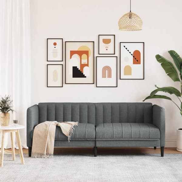 Maison Exclusive - Mørkegrå 2-personers sofa i stof