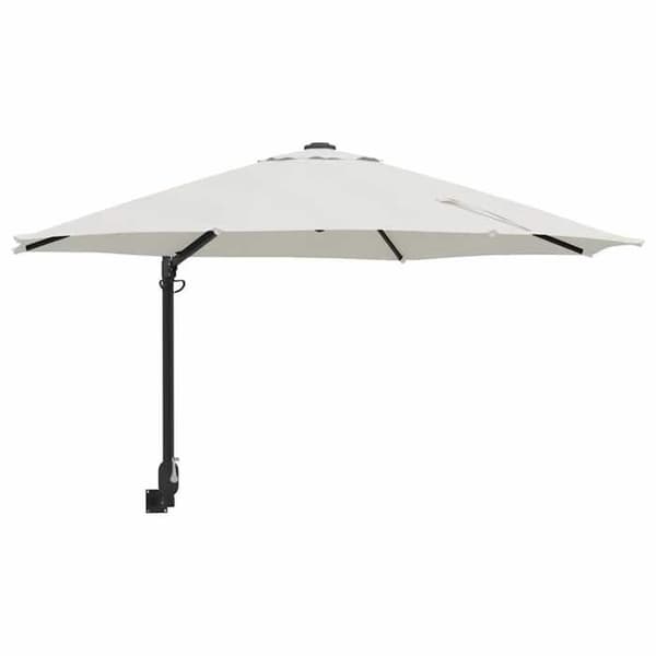 Maison Exclusive - Haveparasol 248 x 248 x 148 cm Polyester og Stål Sand
