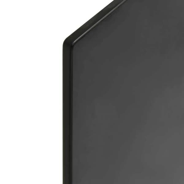 Bordsskiva - EXKLUSIV HEM - 4 delar - Svart - Härdat glas - Rektangulär matt