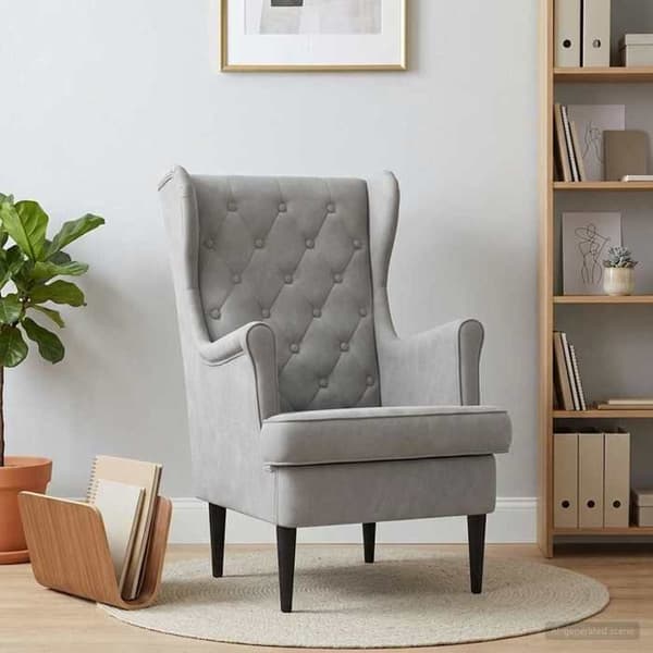 Maison Exclusive - Lysegrå Velour Stol