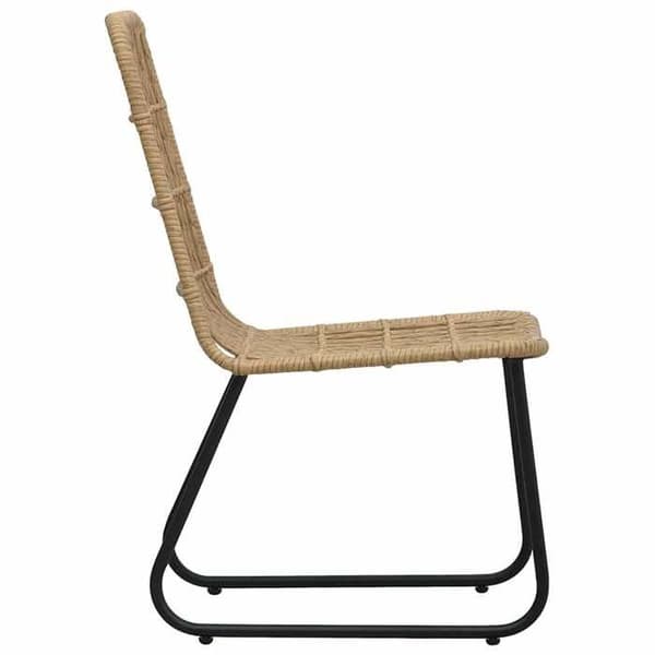 Maison Exclusive - Trädgårdsstolar set om 2 Flätad resin Ek