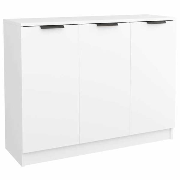 Maison Exclusive - Buffé Vit 90,5x30x70 cm Ingenjörsträ
