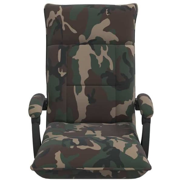 Maison Exclusive - Justerbar gulvstol Grøn army Stof