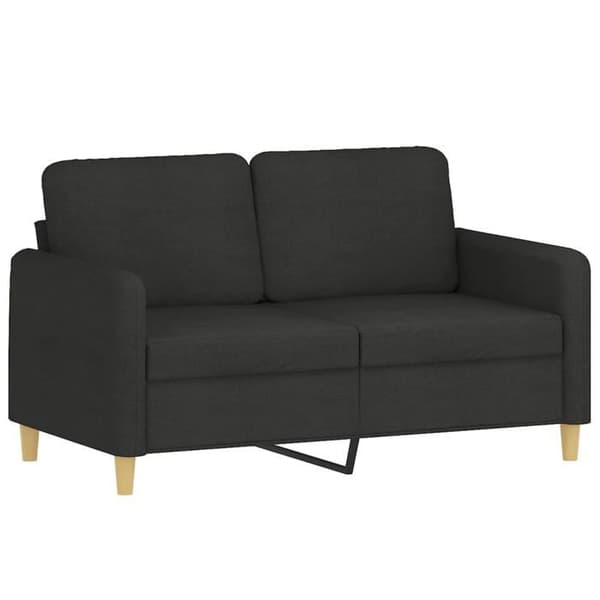 Maison Exclusive - 2 kpl sohvasetti mustilla kankaalla tyynyillä