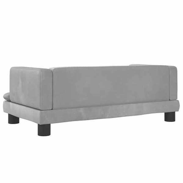 Maison Exclusive - Hundeseng grå lys 80x45x30 cm velour ljusgrått