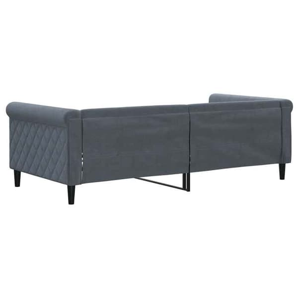 Maison Exclusive - Tummanharmaa lepotuoli 90x190 cm samettia