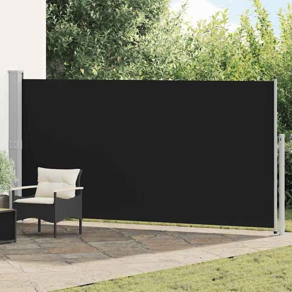 Maison Exclusive - Fällbart sidotak 160 x 514 cm Svart