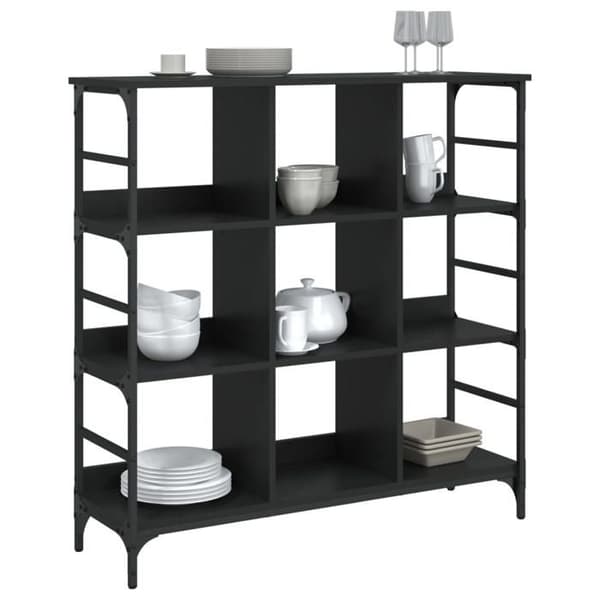Maison Exclusive - Buffet sort 102x32x103,5 cm ingeniørtræ Svart