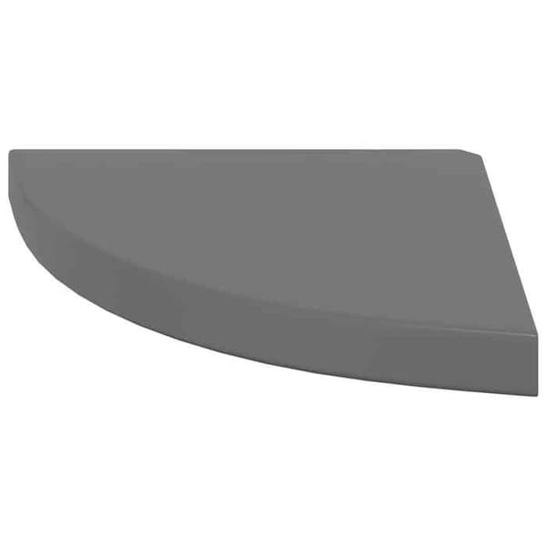 Maison Exclusive - Kiiltävä harmaa kulmahylly 35x35x3,8 cm MDF Glänsande grå