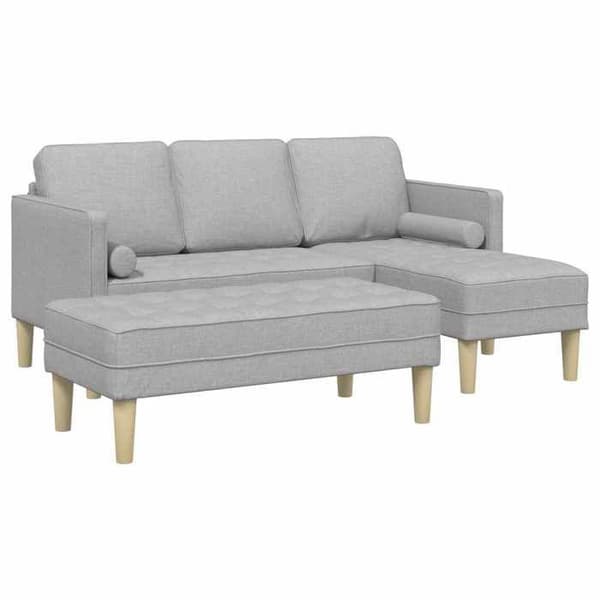 Maison Exclusive - 2-delars soffgrupp i grått polyester