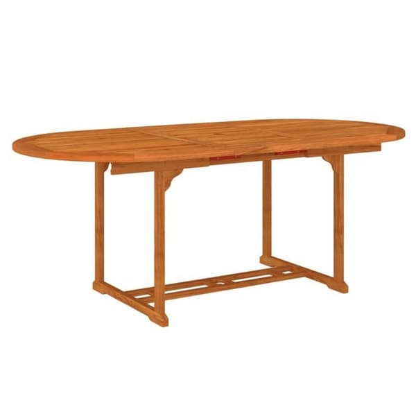 Maison Exclusive - Have spisebordssæt 7 dele i massivt eucalyptus træ