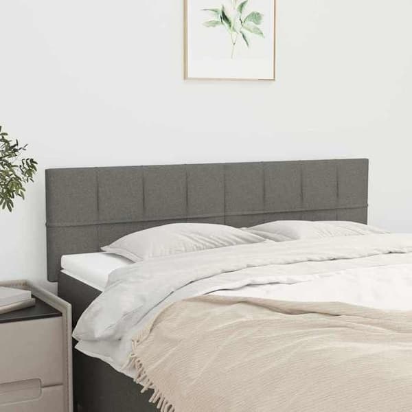 Maison Exclusive - Hovedgærder Mørkegrå 144x5x78/88 cm Stof