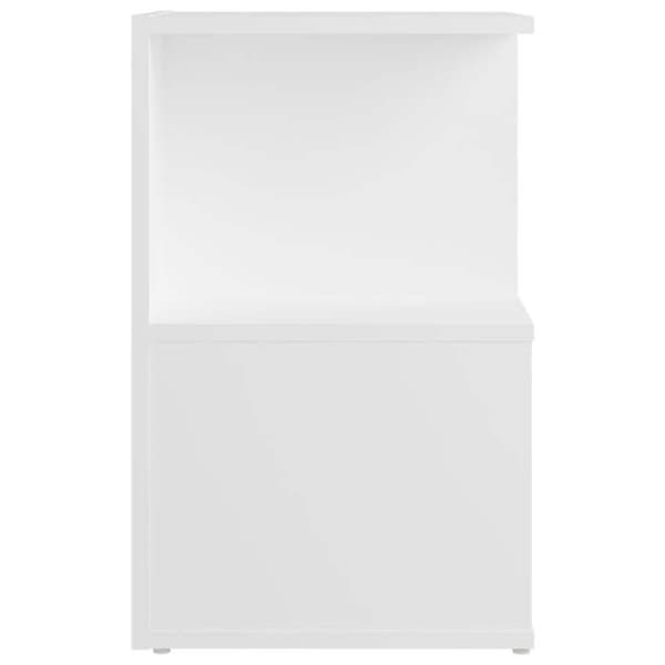 Maison Exclusive - Sängbord vit 35x35x55 cm ingenjörsträ Matt vit
