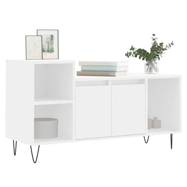Maison Exclusive - TV-möbel Vit 100x35x55 cm Ingenjörsträ