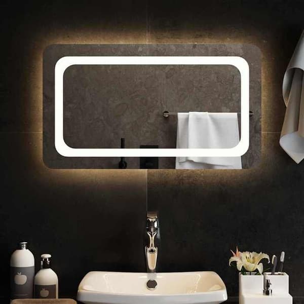 Maison Exclusive - LED badevægspejl 70x40 cm