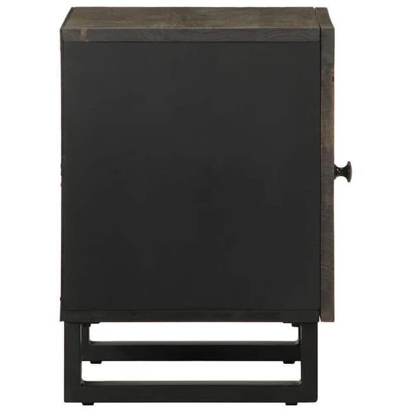 Maison Exclusive - Sort natbord 40x33x46 cm i solid mangotræ
