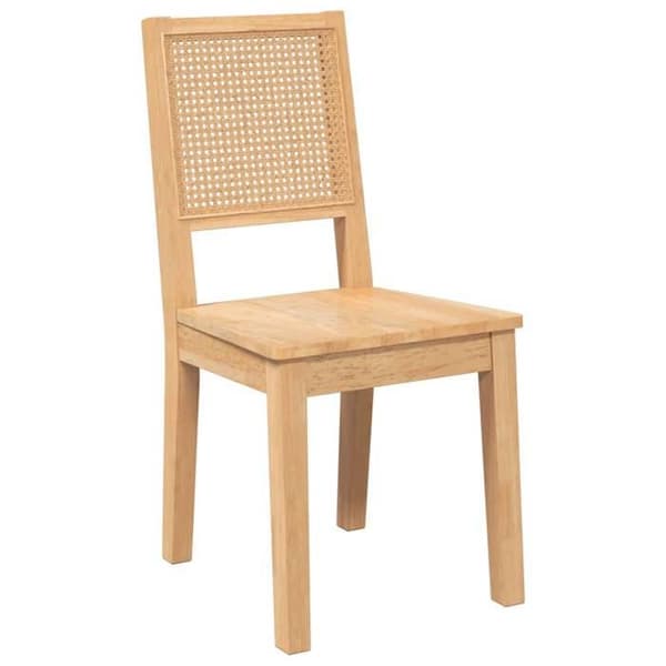 Maison Exclusive - Matstolar 2 st massiv gummiträ