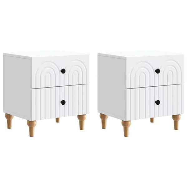 Natteskab - EKSKLUSIV HUS - 2 skuffer - Hvid - 43 x 34,5 x 48 cm Vit