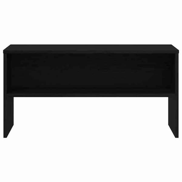 Maison Exclusive - TV-møbel i sort egetræ 80x40x40 cm i ingeniørtræ svart ek