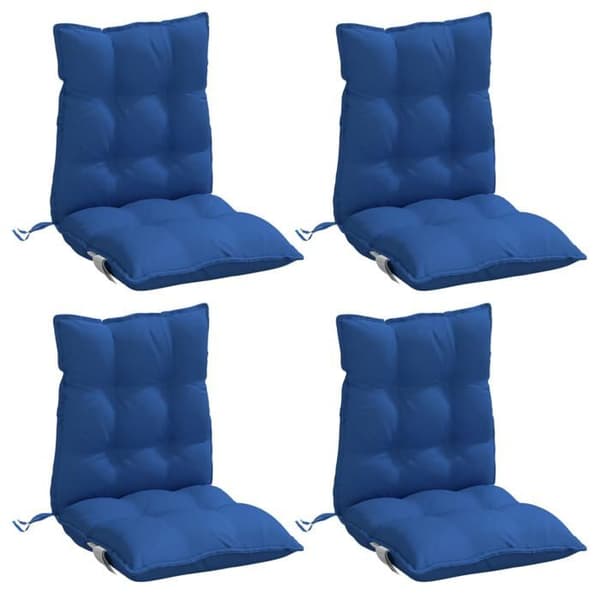 Maison Exclusive - Stolar med låg ryggstöd, 4-pack, kungligt blå kungsblå