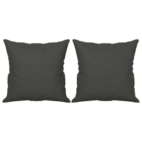 Maison Exclusive - Koristepillowit 2 kpl Tummanharmaa Mikrofiilikangas