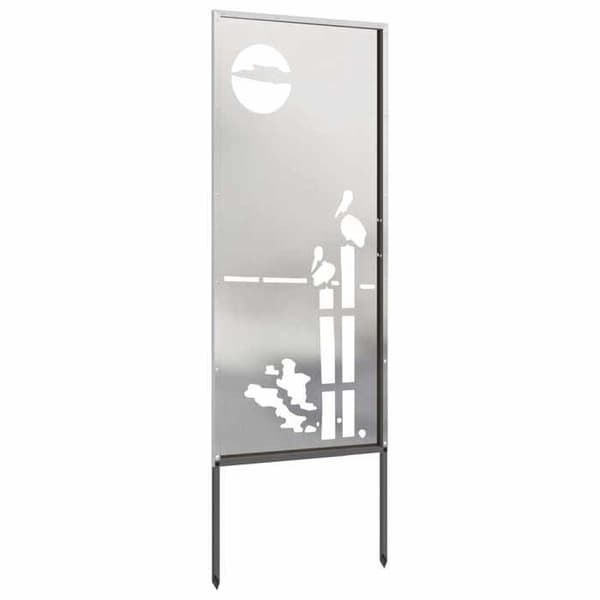 Maison Exclusive - Trädgårdsskyddsskärm Fretwork Silver 50 x 140 cm Silver