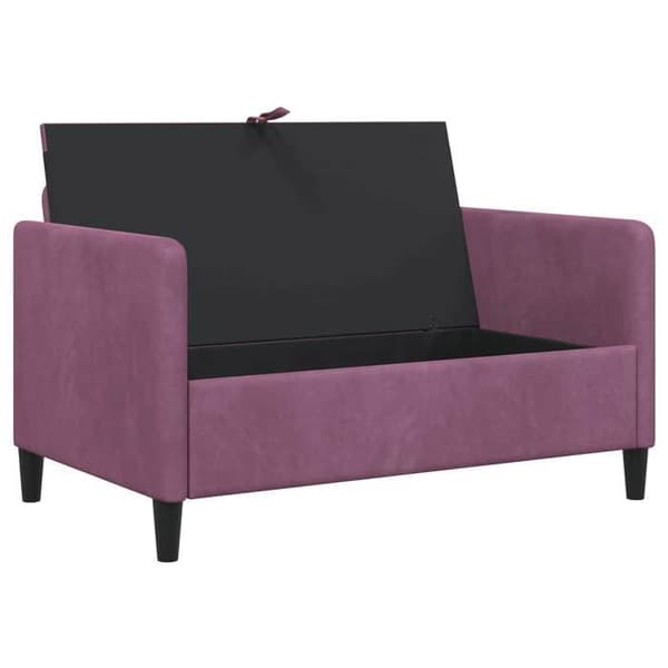 Maison Exclusive - Sofa med opbevaring Lilla 122 x 78 x 87 cm Polyester