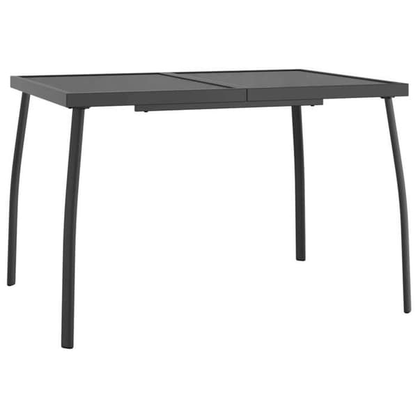 Maison Exclusive - Trädgårdsbord antracit 110x80x72 cm Ståltrellis