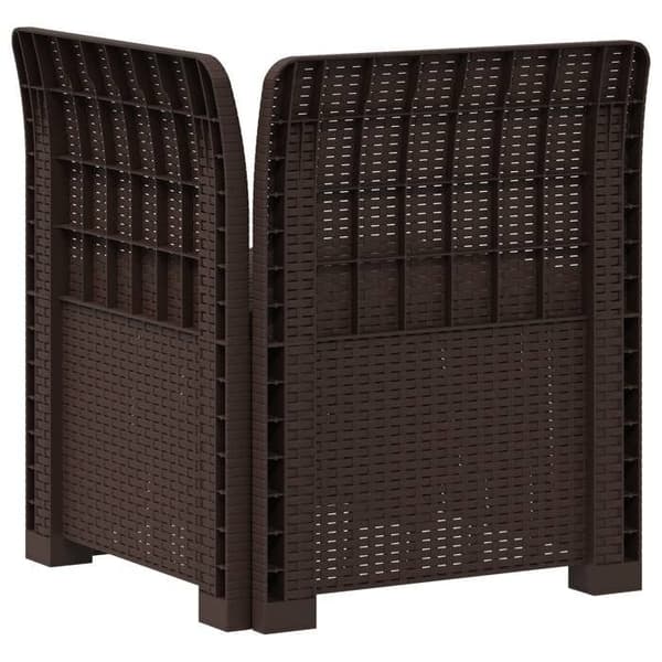 Havemøbel - EKSKLUSIV HUS - 1 plads - Polypropylen rattan look - Brun - UV-resistent brun