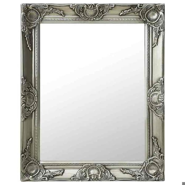 Maison Exclusive - Barockstil väggspegel 50x60 cm Silverfärgad