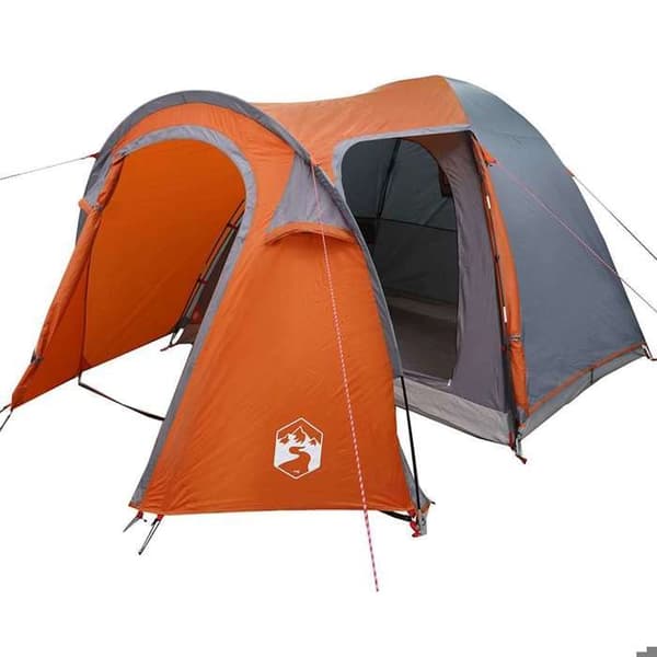 Maison Exclusive - Tält Dôme 6 personer Grå och orange